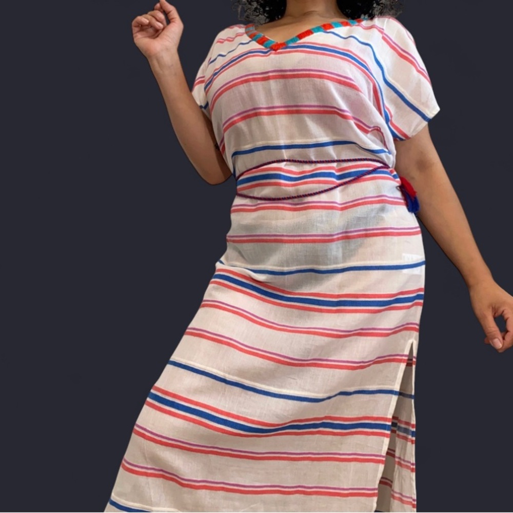 Velvet by graham & Spencer Women’s XS Cotton Semi Sheer Cover up Tunic NWT